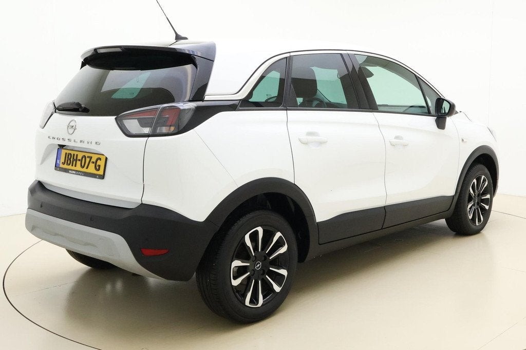 Opel Crossland 1.2T 130pk Automaat Elegance | Parkeersensore, Auto's, Opel, Gebruikt, 1199 cc, Wit, 600 kg