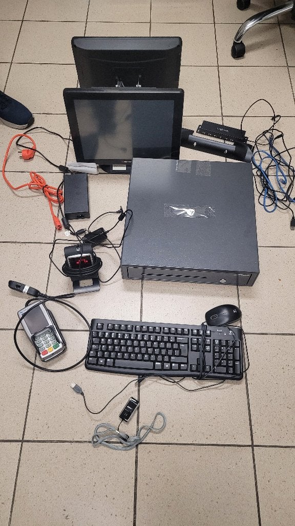 Kassa computer met pin en scanner, Ophalen, Gebruikt