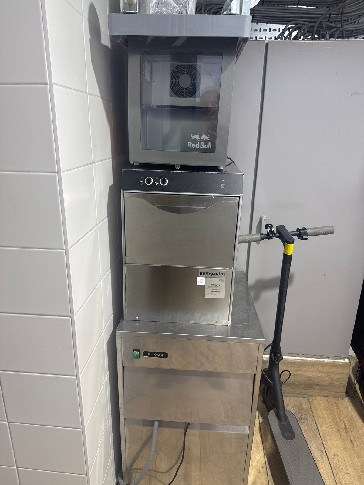 Ijsblokjesmachine met vaarwasser en koeling, Witgoed en Apparatuur, Ophalen of Verzenden, Gebruikt