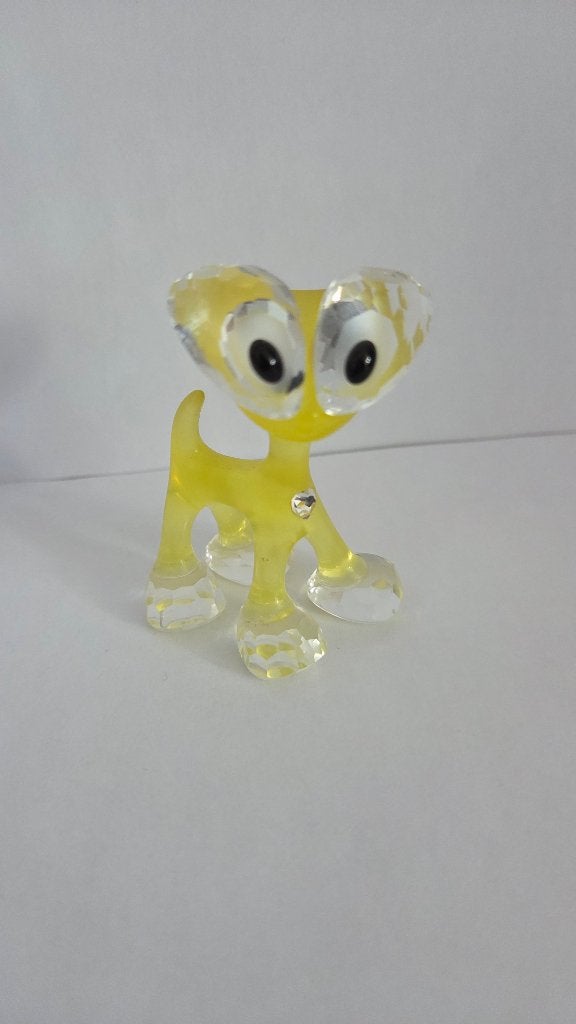 Twinklets Jax Swarovski Crystals Yellow Cat, Verzamelen, Swarovski, Ophalen of Verzenden, Zo goed als nieuw, Figuurtje