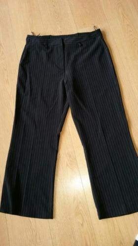 Krijtstreep broek maat 44, Zwart, Maat 42/44 (L), Ophalen of Verzenden, Lang