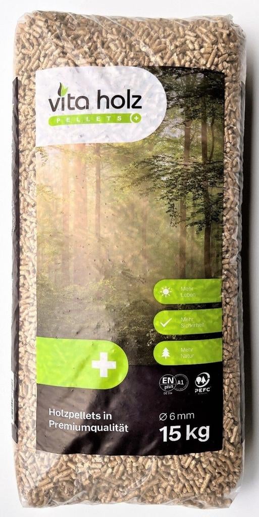 Vita Holz houtpellets | Onlinepelletshop, Tuin en Terras, Minder dan 3 m³, Ophalen