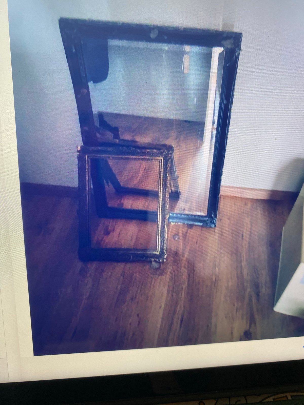 Spiegel met oude lijst (60x90 cm), Ophalen of Verzenden, Rechthoekig, 50 tot 100 cm, Minder dan 100 cm