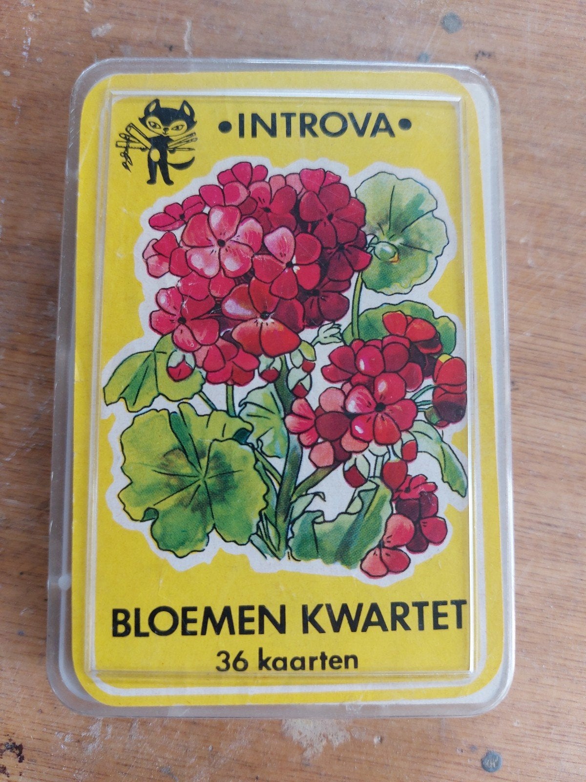 Introva Bloemen Kwartet - Vintage Kaartspel, Ophalen of Verzenden, Gebruikt, Kwartet(ten)