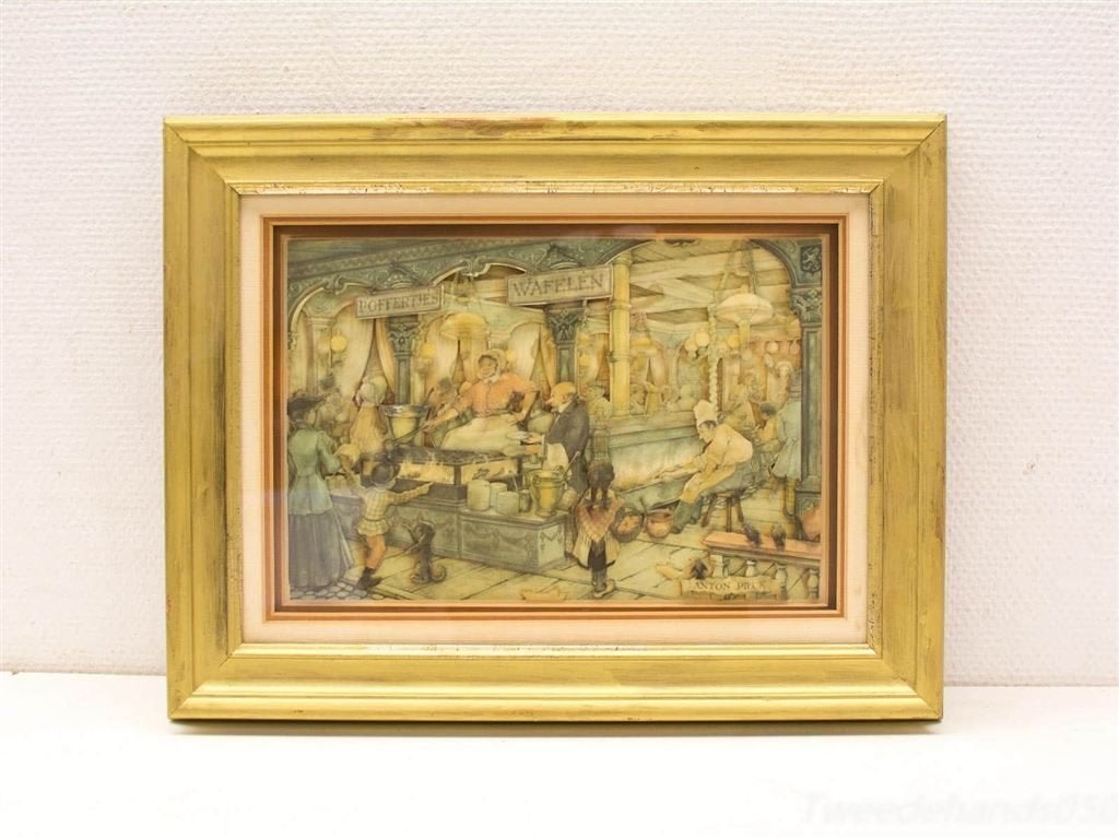 anton pieck schilderij 26539, Verzamelen, Ophalen of Verzenden, Voor 1940, Gebruikt, Overige onderwerpen