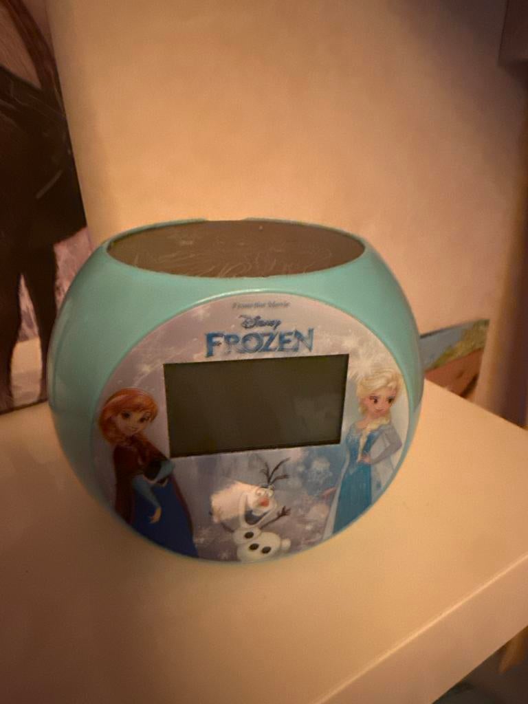 Disney Frozen Wekker met Projectie - Elsa, Anna & Olaf, Ophalen of Verzenden, Digitaal