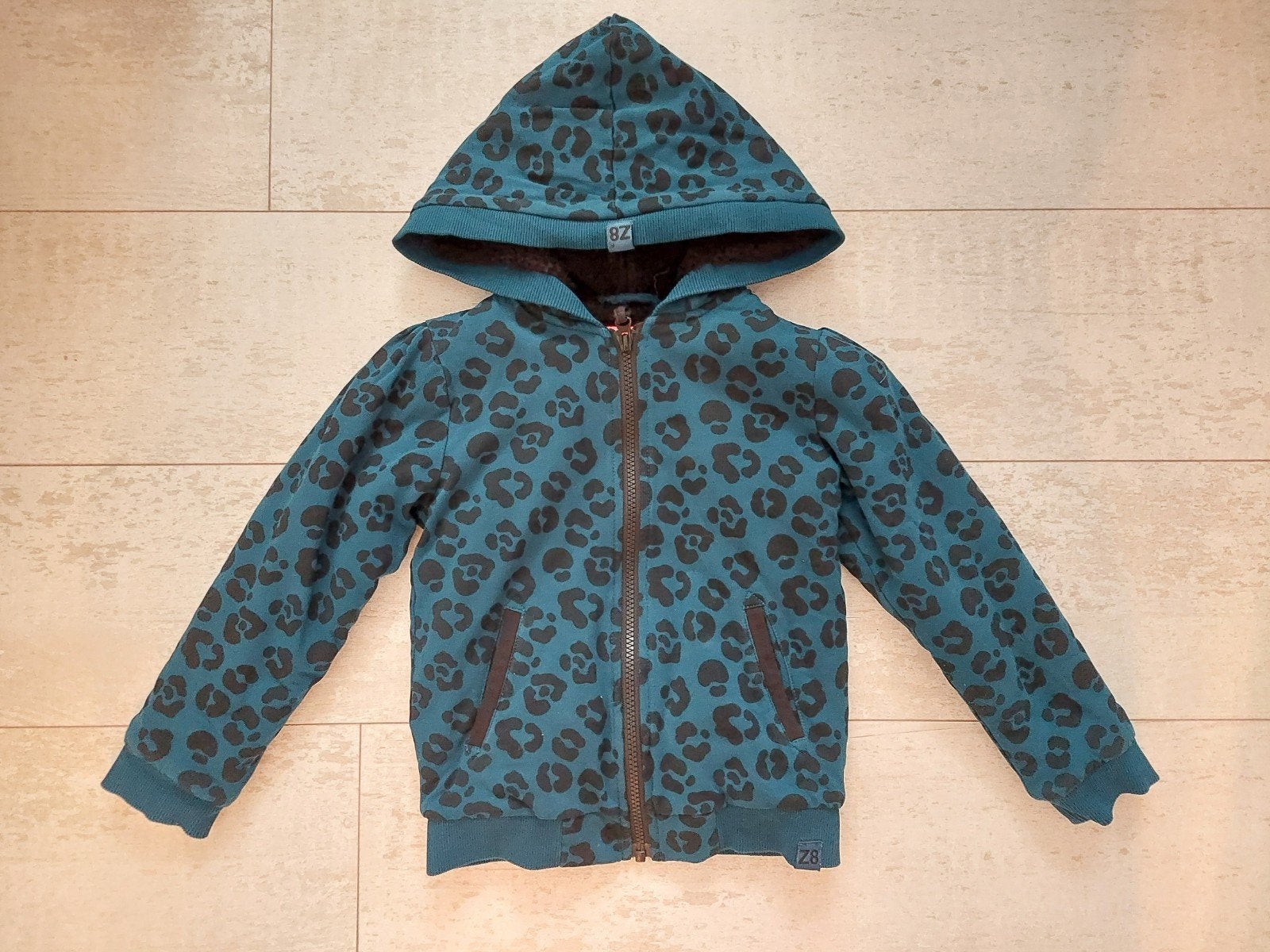 Z8 Borgvest warm teddy vest Lize panter print, Zo goed als nieuw, Verzenden, Meisje, Z8
