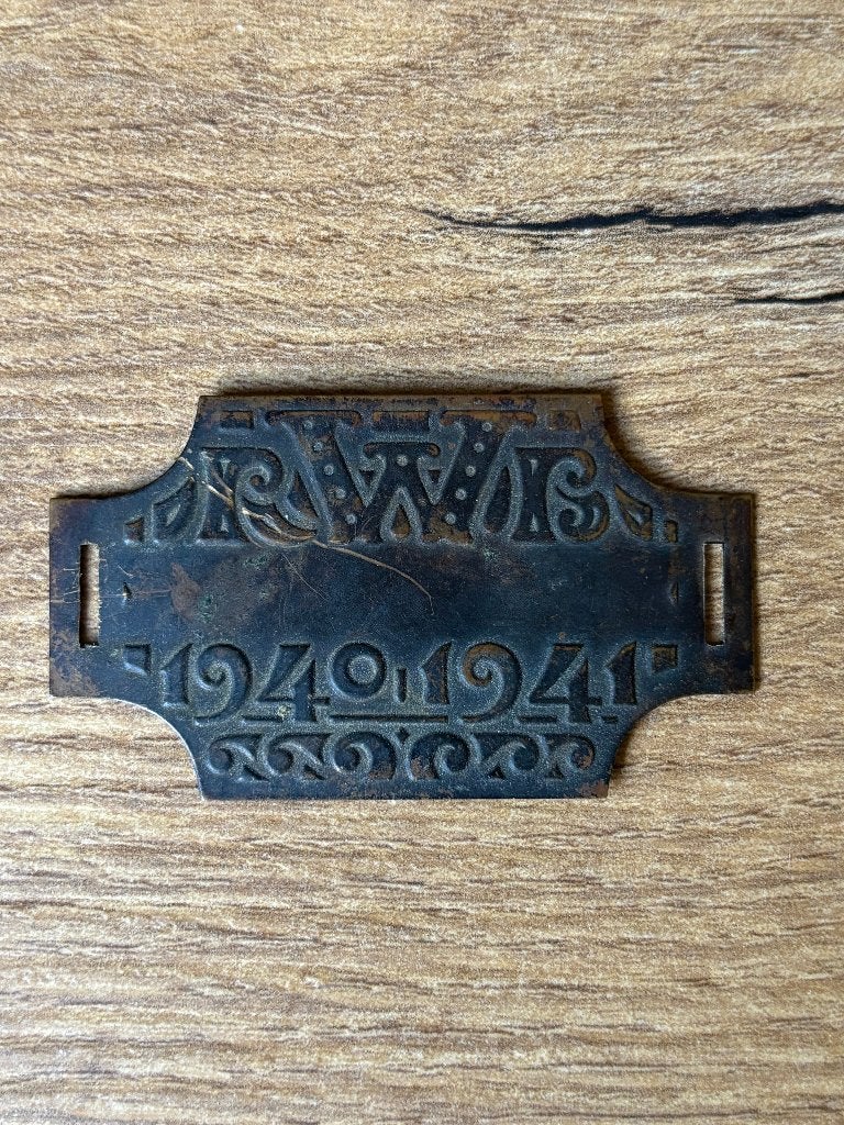 RWB Rijwielbelasting plaatje belastingjaar 1940 - 1941 WO2, Verzenden, Koper