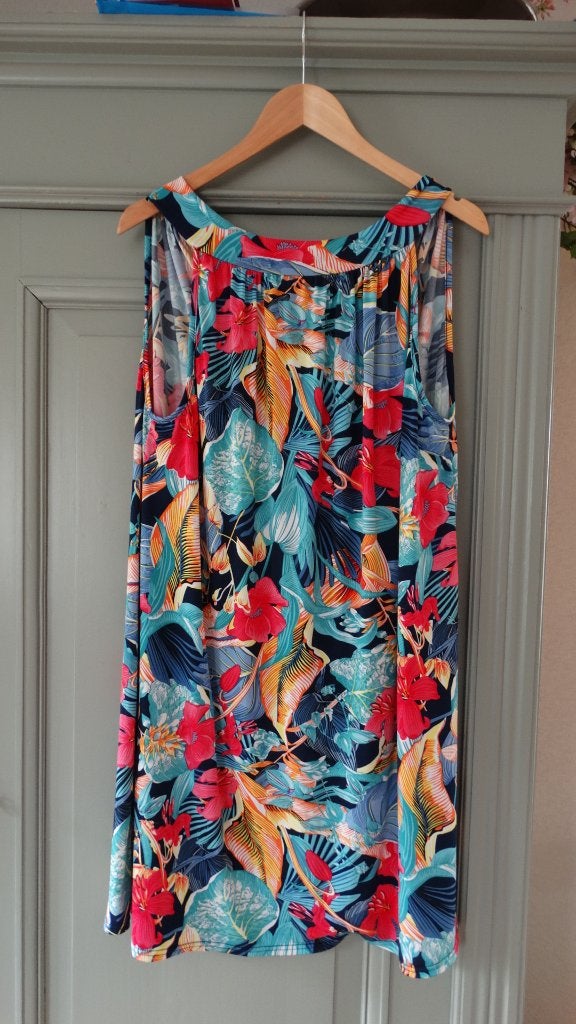 NIEUW zomerjurkje, 2-kanten draagbaar, maat 48, Kleding | Dames, Jurken, Verzenden, Maat 46/48 (XL) of groter, Nieuw, Knielengte