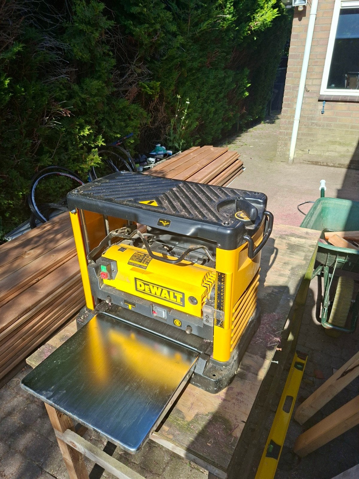 DeWalt DW733 QS Vlakbank/Schaafmachine 1800W, Ophalen, Gebruikt, Elektrisch, Overige soorten