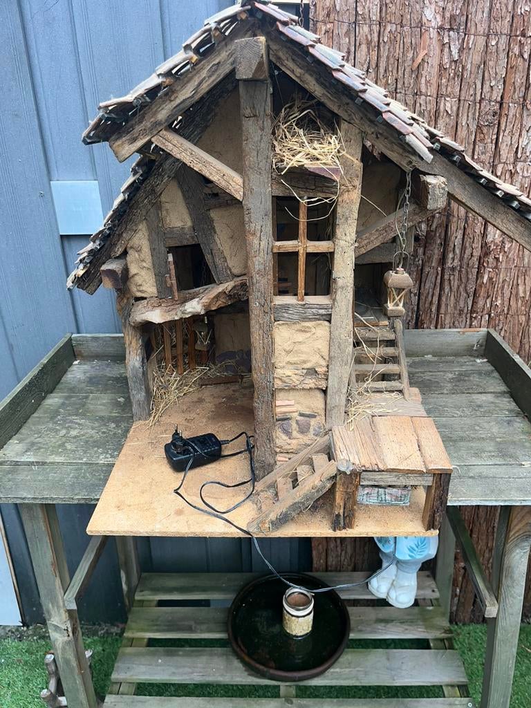 Hand gemaakt boederij huis, Verzenden, Zo goed als nieuw