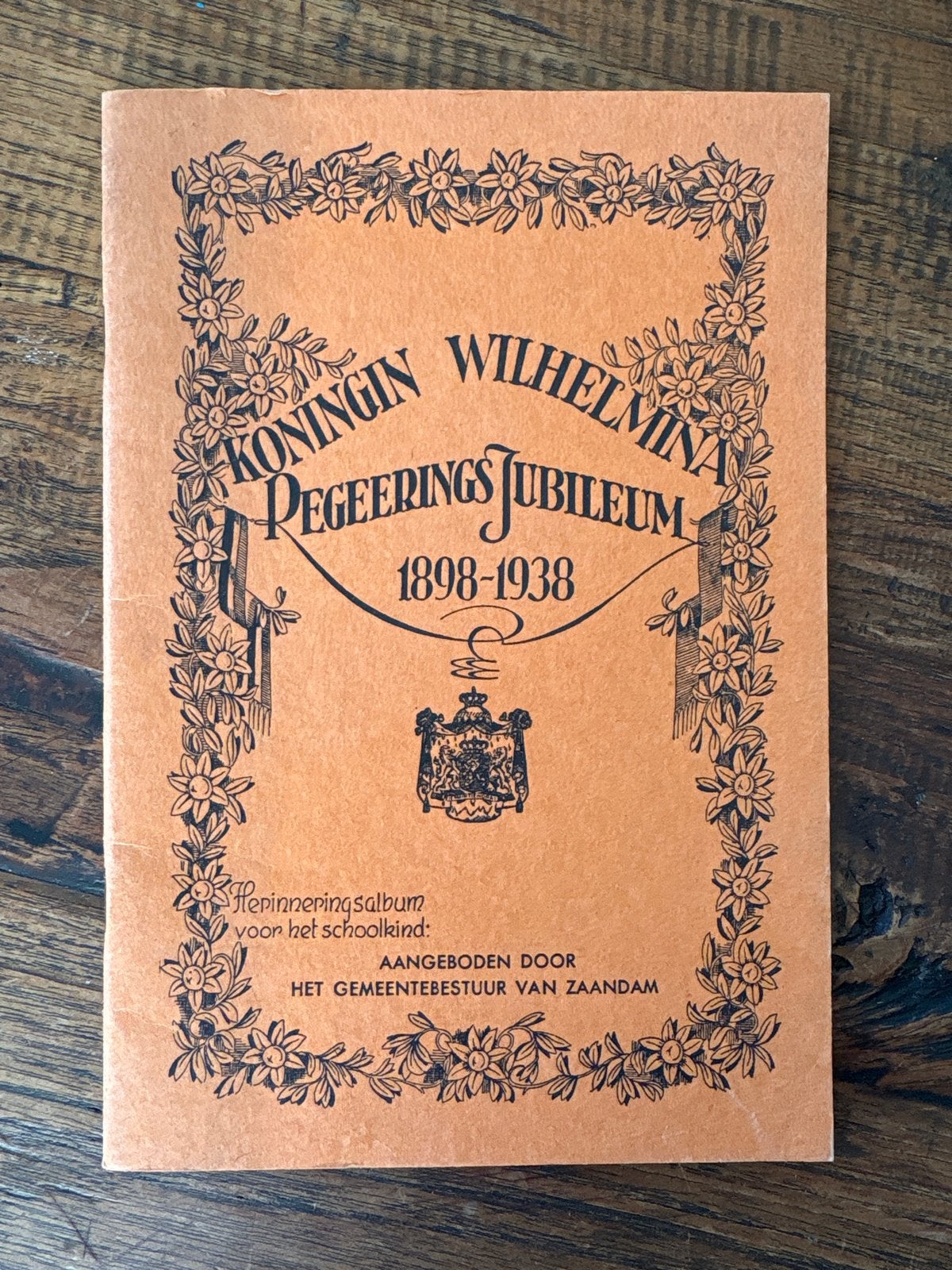 Wilhelmina Regeeringsjubileum 1938 Gem. Zaandam, Verzamelen, Ophalen of Verzenden, Gebruikt, Tijdschrift of Boek