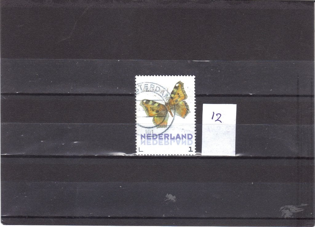 Nederland Kaderpostzegel Vlinders gest 12, Ophalen of Verzenden, Gestempeld