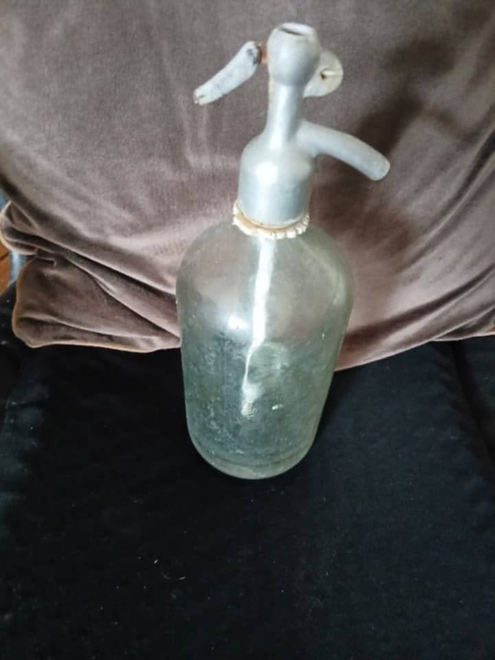 Vintage ouderwetse spuitwater fles, Ophalen of Verzenden