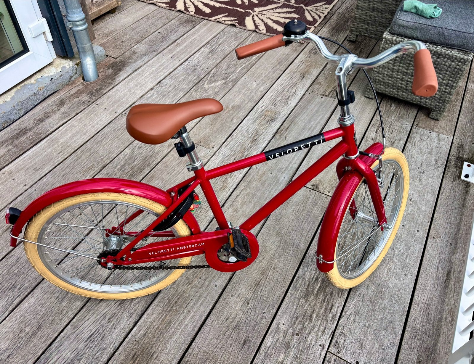 Veloretti junior dakota rood 20 inch, Ophalen, Zo goed als nieuw, Terugtraprem, 16 tot 20 inch