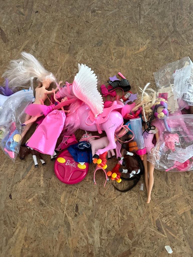 Kinder speelgoed barbie ponys etc, Ophalen of Verzenden, Gebruikt, Barbie
