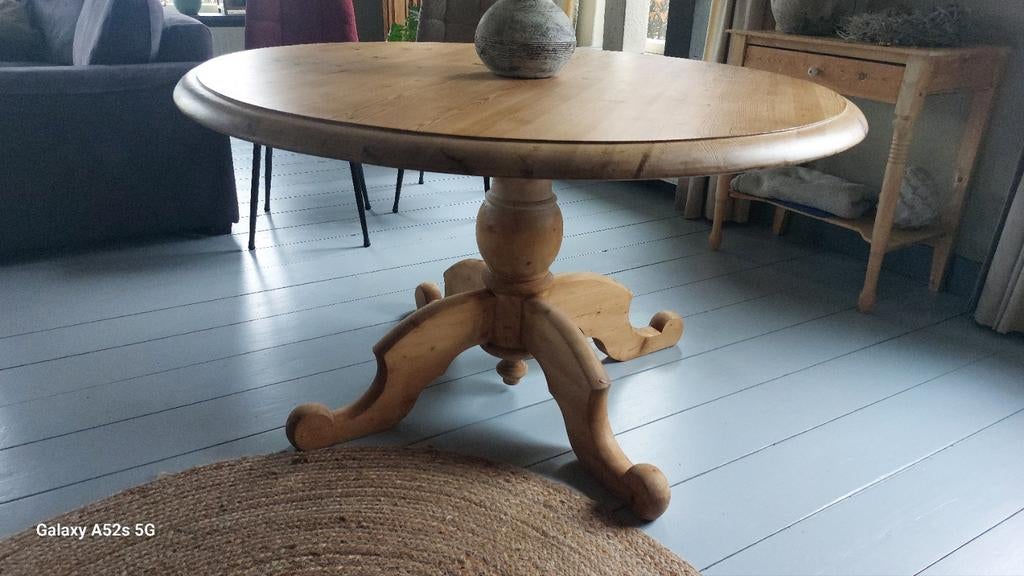 Massief oud grenen salontafel., Antiek en Kunst, Ophalen