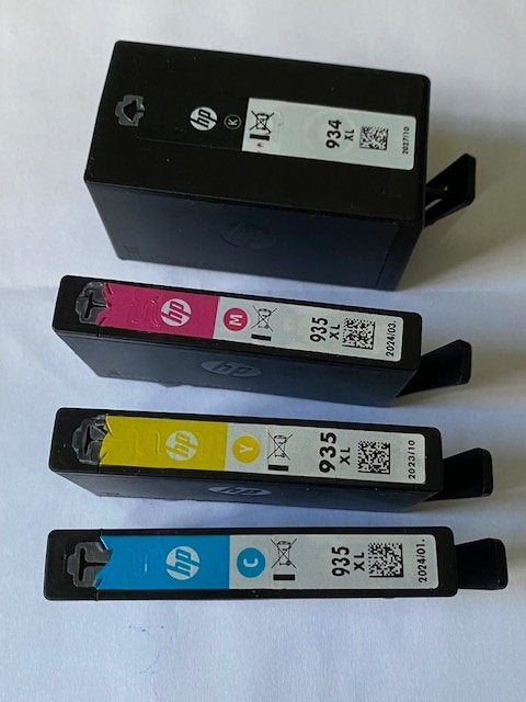 HP Inktcartridges 934 en 935, Ophalen, Gebruikt, Cartridge, HP (ORIGINEEL)