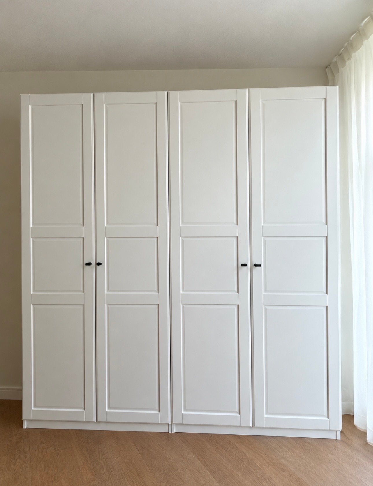 IKEA PAX Kledingkast met luxe deuren (2 modules) - € 60 p.s., Ophalen, 200 cm of meer, 50 tot 100 cm, Zo goed als nieuw