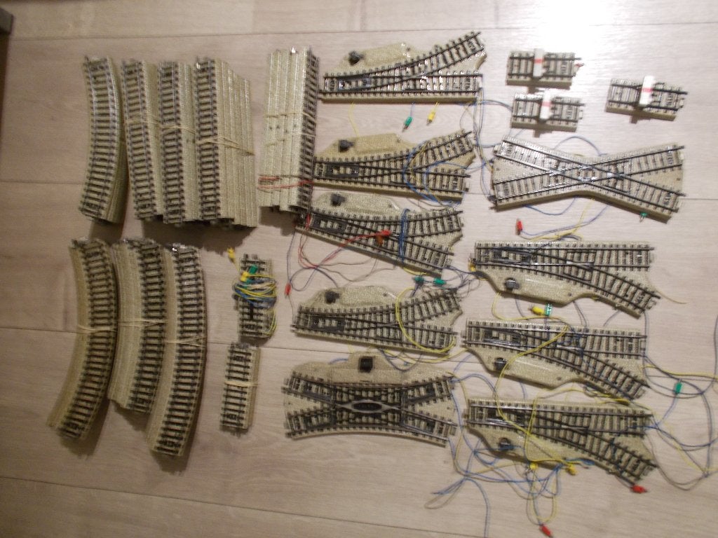 98 x Marklin M rails 5200 5106 wissels Verzenden kan ook, Ophalen, Wisselstroom, Rails, Zo goed als nieuw