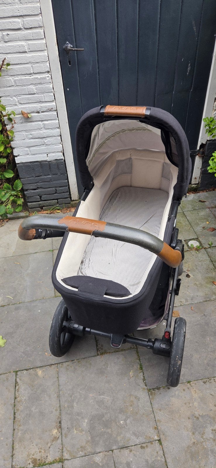 Nuna kinderwagen met reiswieg en autostoeltje, Gebruikt, Combiwagen, Met autostoeltje, Ophalen