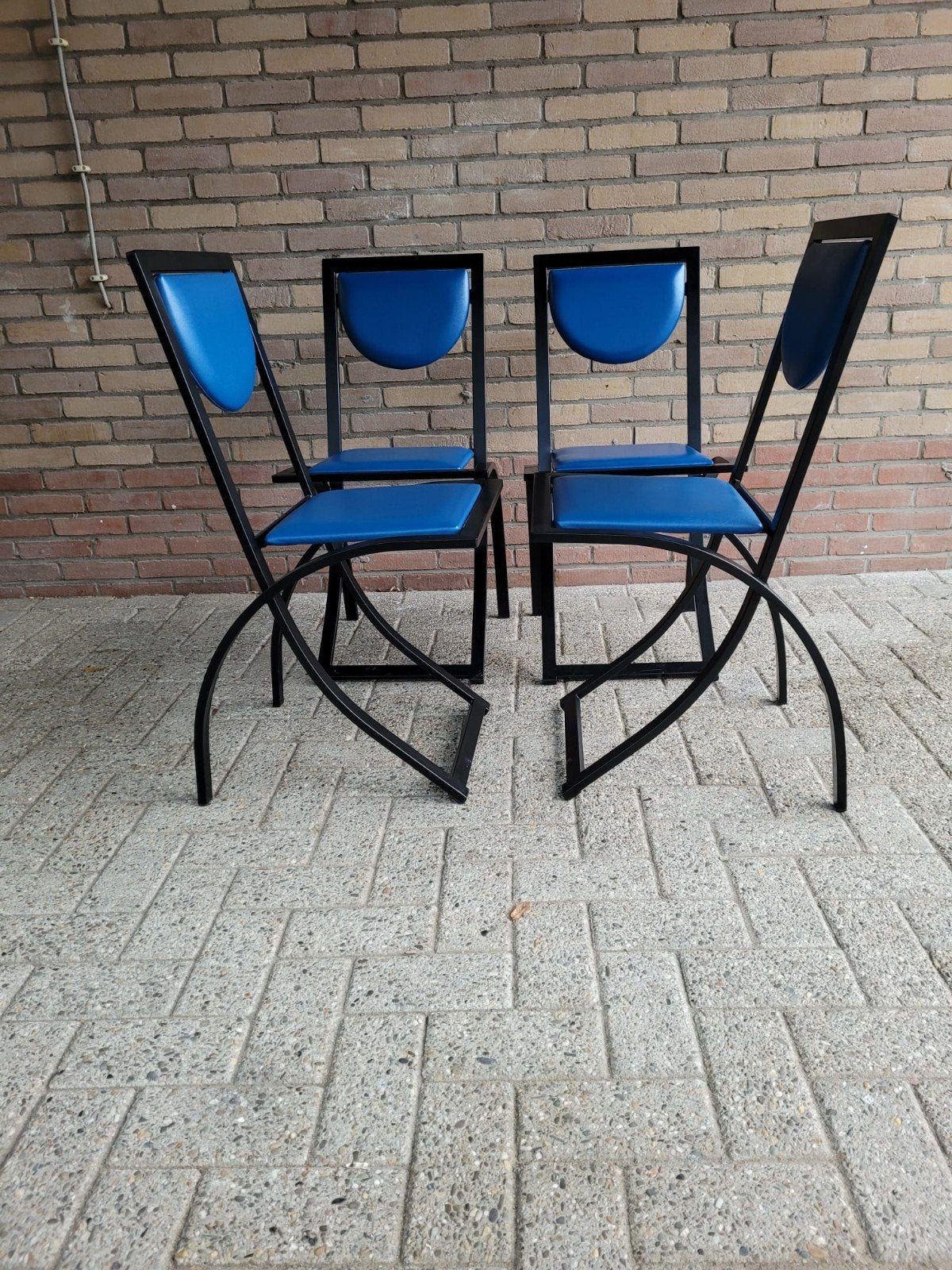 Vintage Memphis style stoelen - KFF model Sinus, Ophalen, Overige materialen, Info@cubran.nl, Handelsonderneming Cubran