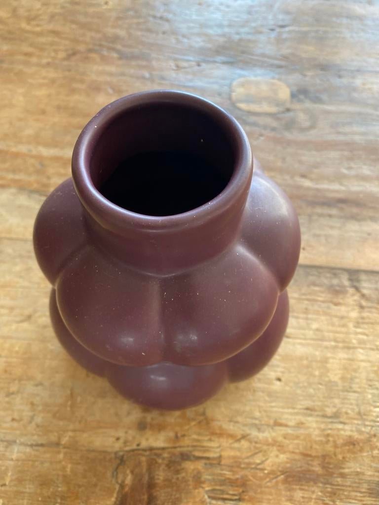 Roze glazen vazen, Huis en Inrichting, Woonaccessoires | Vazen, Ophalen, Overige kleuren, Minder dan 50 cm, Glas