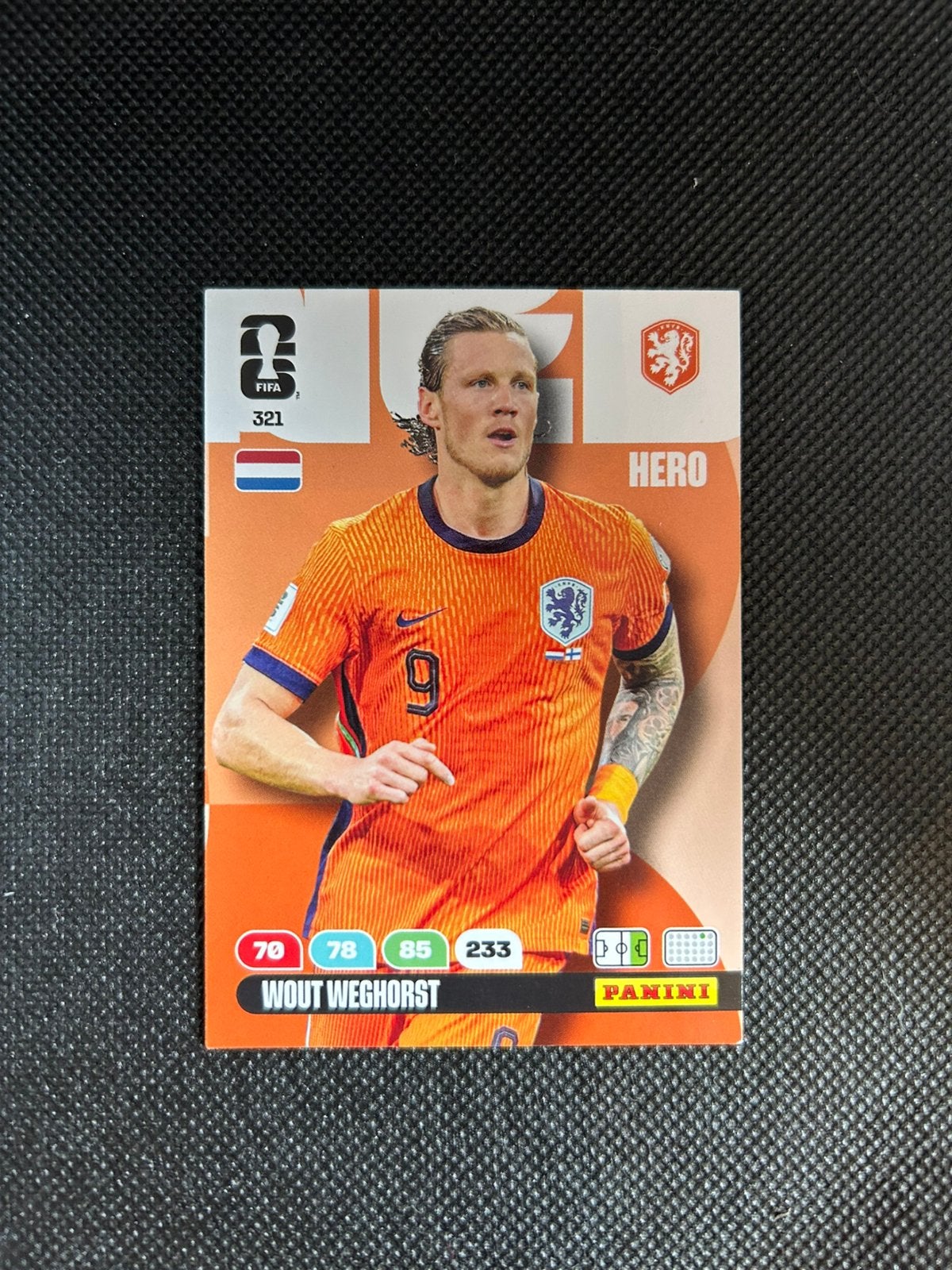 Wout Weghorst voetbalkaartje, Ophalen, Zo goed als nieuw, Buitenlandse clubs, Poster, Plaatje of Sticker