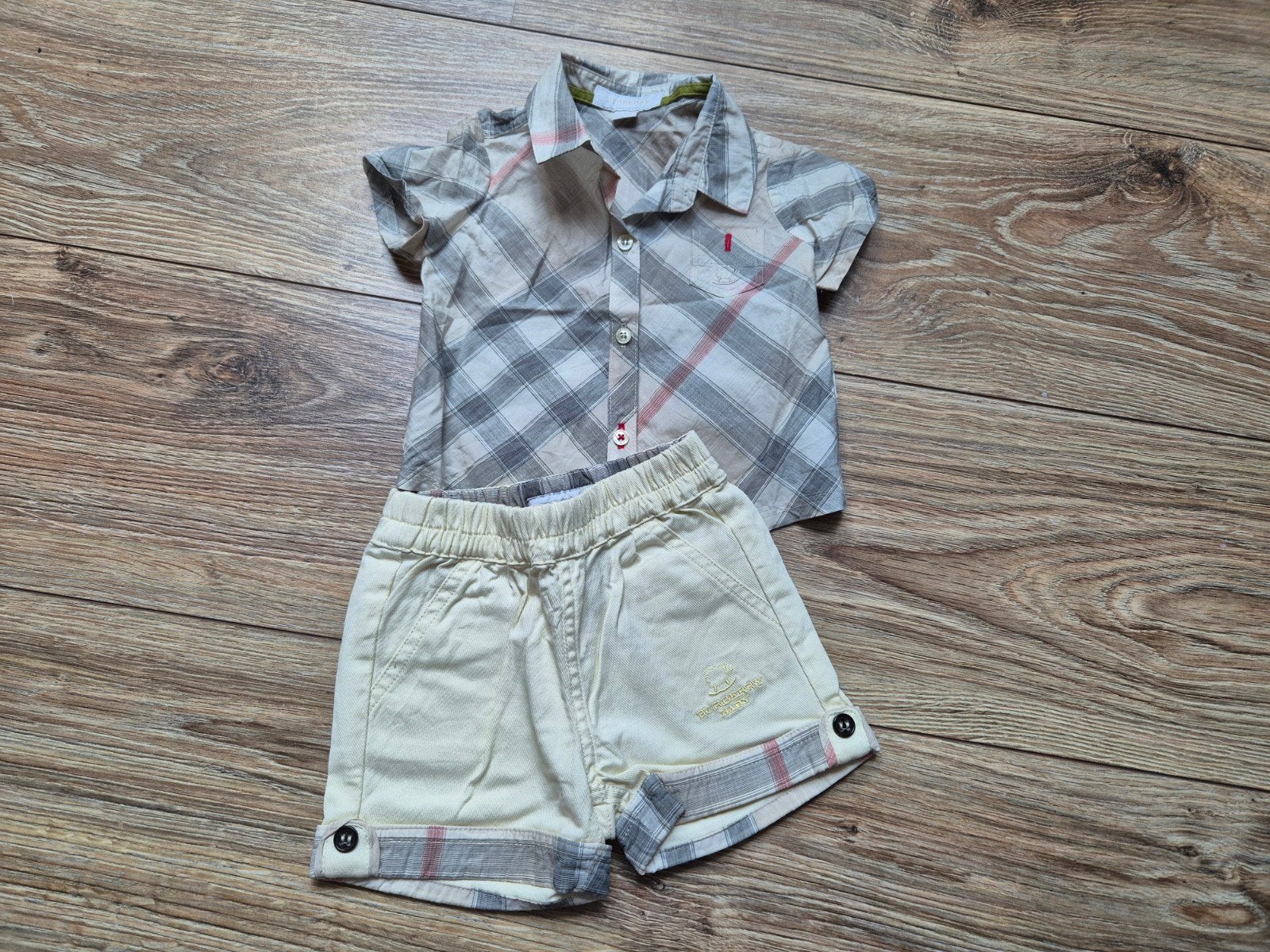 Burberry zomersetje maatje 62 nieuw, Nieuw, Ophalen of Verzenden, Setje, Jongetje
