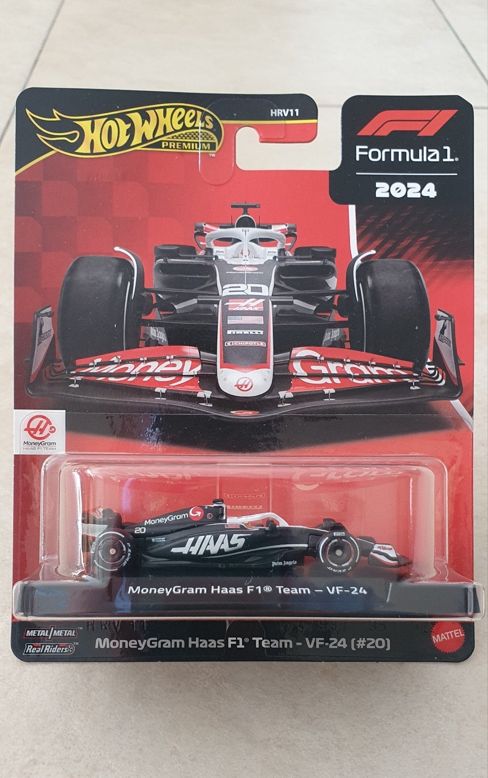 Hot Wheels Premium F1 2024 MoneyGram Haas VF-24 #20, Ophalen of Verzenden, Nieuw, Auto