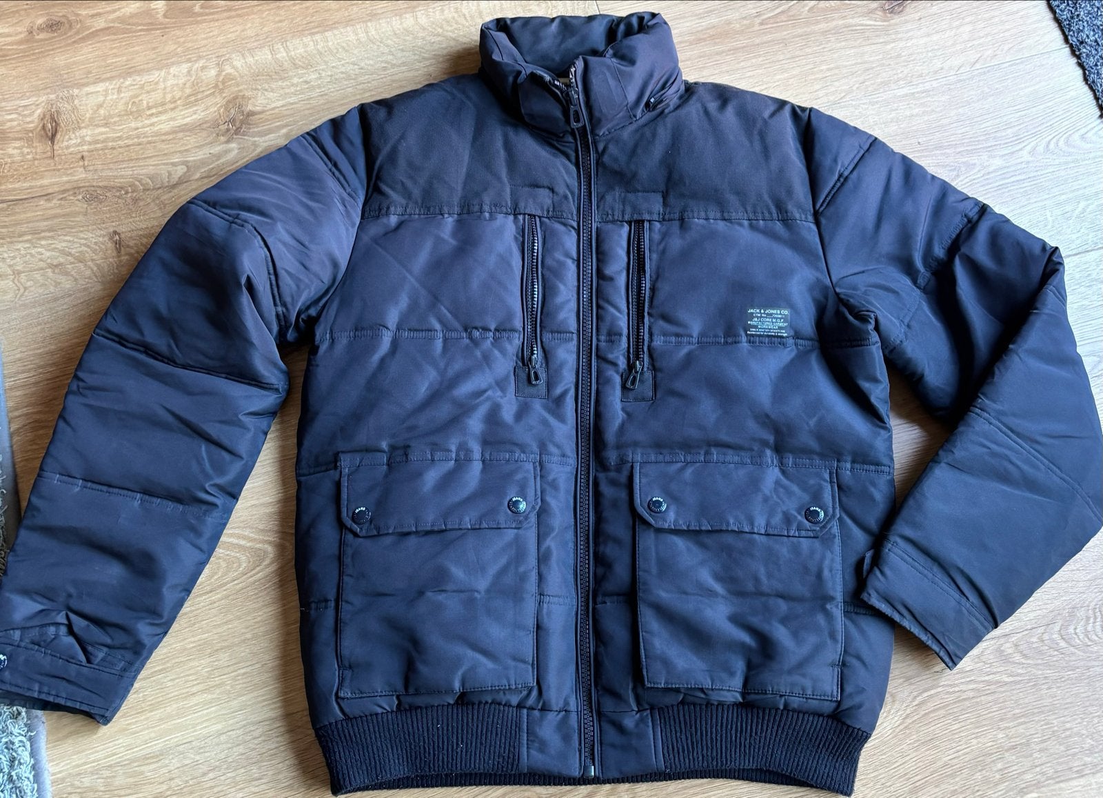 Jack & Jones Winterjas zonder capuchon, Ophalen of Verzenden, Gedragen, Maat 52/54 (L), Blauw