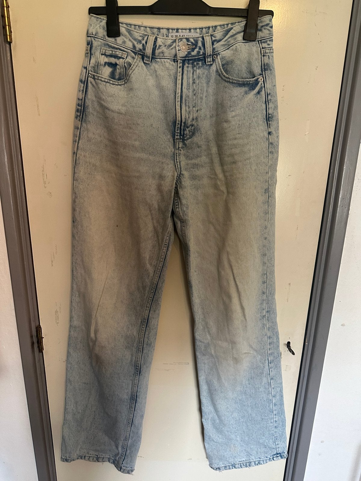 Primark Denim Co. acid wash jeans maat 38, Verzenden, Gedragen, Blauw, W30 - W32 (confectie 38/40)