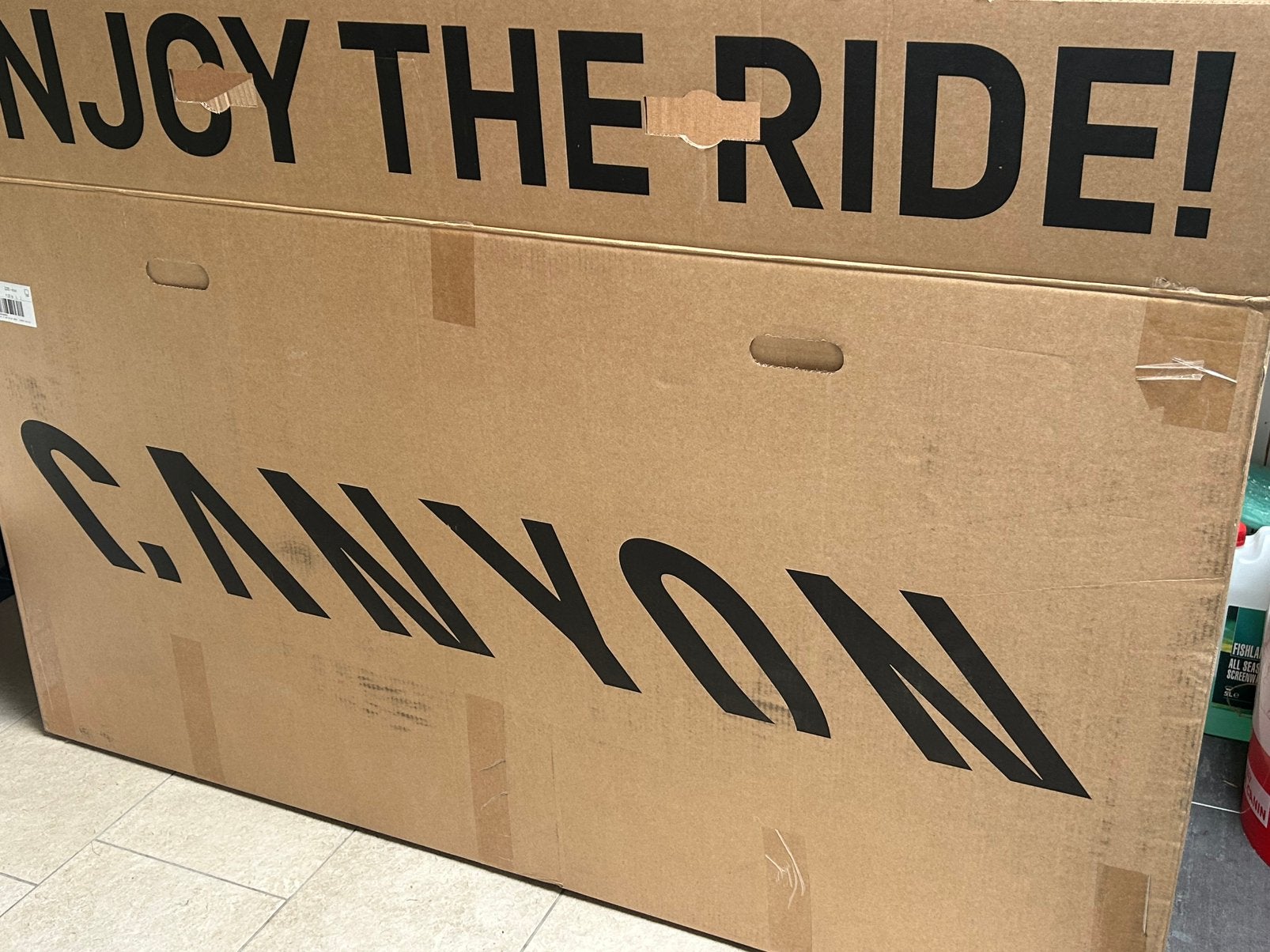 Canyon doos, Ophalen, Zo goed als nieuw