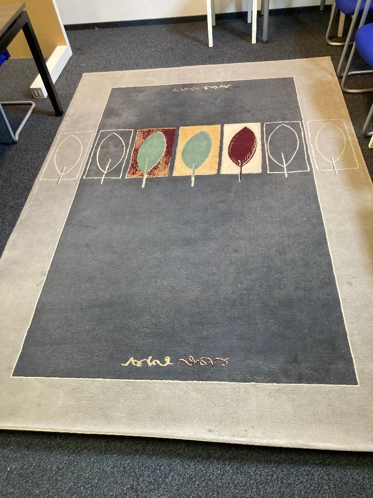 Orla Kiely Vloerkleed | Mult stem (Bladpatroon), Ophalen, Gebruikt, Grijs, 200 cm of meer