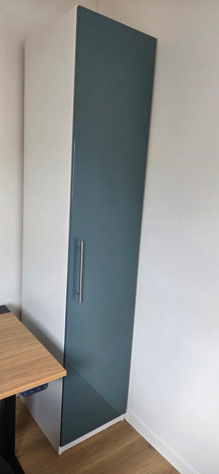 Ikea PAX kast met blauwe deur en strak design, Ophalen, 200 cm of meer, 50 tot 100 cm, Modern, minimalistisch