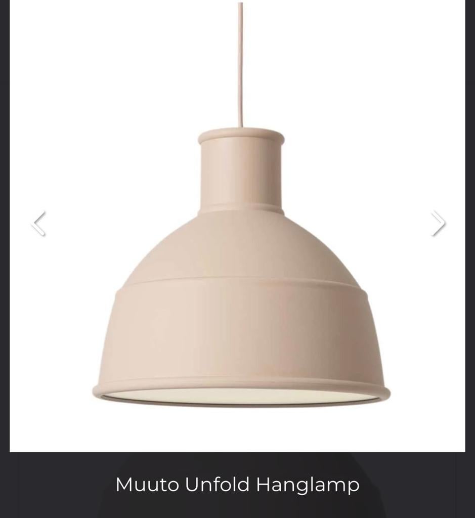 Muuto hanglamp beige/rose, Kunststof, Nieuw, Ophalen of Verzenden, Modern