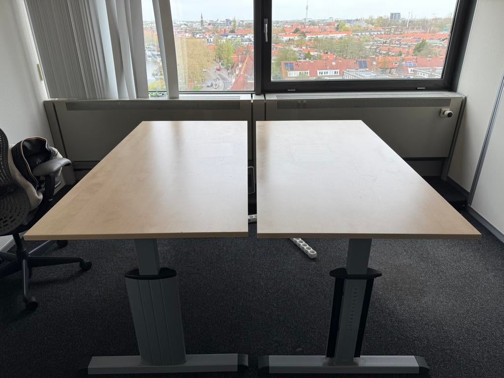 2x bureau 160x80cm, Ophalen, Zo goed als nieuw