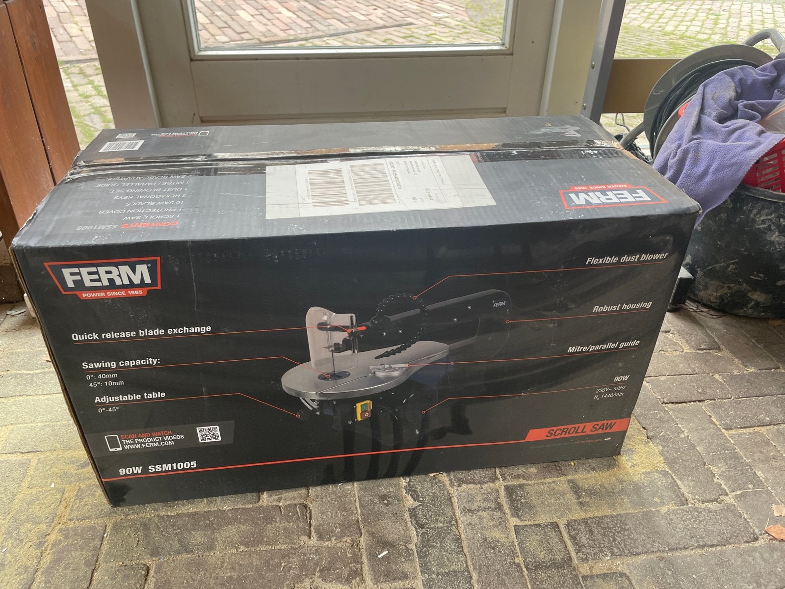 Nieuwe Ferm SSM1005 Figuurzaagmachine - Ideaal voor hobby, Ophalen, Minder dan 30 mm, Nieuw, Figuurzaag