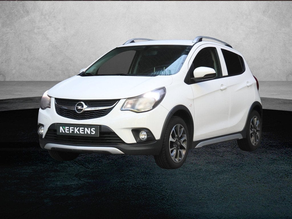 Opel KARL Rocks Online Edition 75pk | Parkeersensoren Achter, Auto's, Opel, Voorwielaandrijving, 839 kg, Gebruikt, Wit