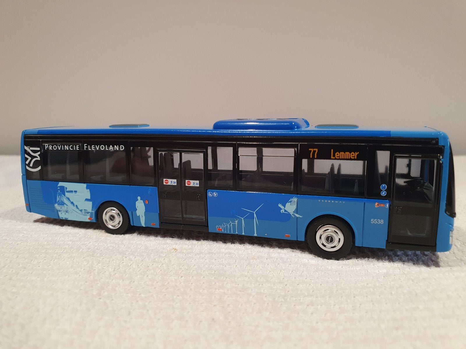Norev Iveco Crossway LE Flevoland 77 Lemmer 1:87, Ophalen of Verzenden, Nieuw, Bus of Vrachtwagen, Overige merken