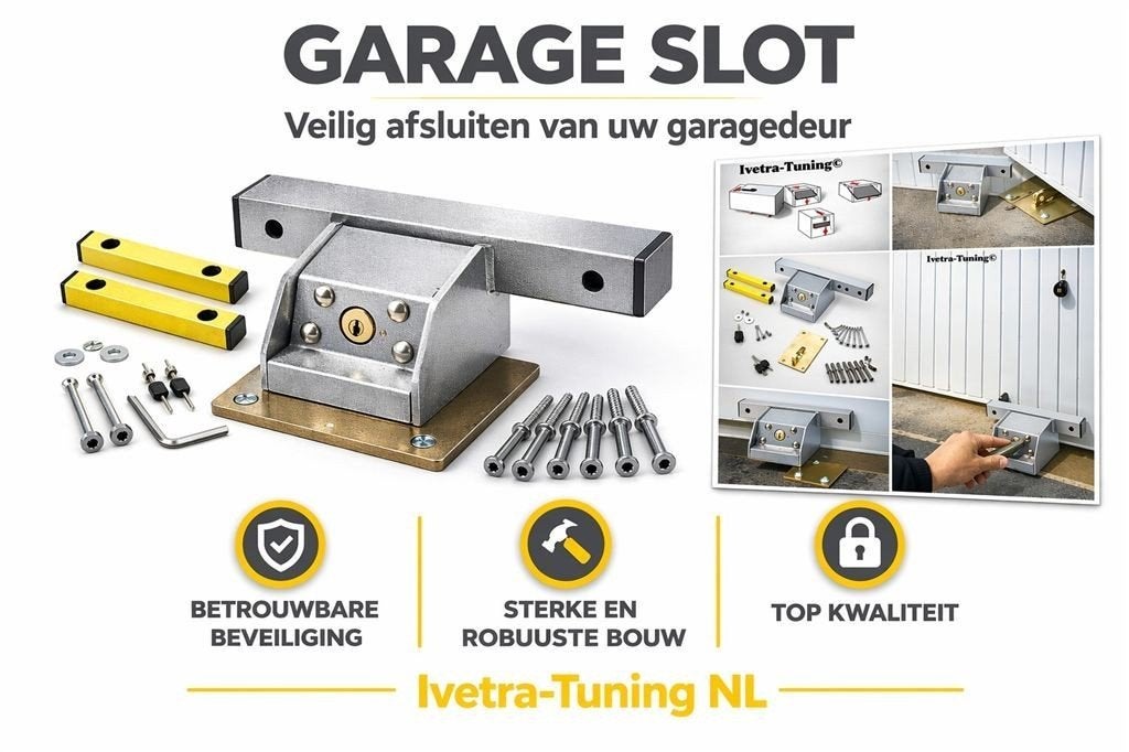 Garageslot | Inbraakslot Garage| Inbraakpreventie, 50 tot 100 mm, Verzenden, Info@ivetra-tuning.nl | www.ivetra-tuning.nl, Ivetra-Tuning NL