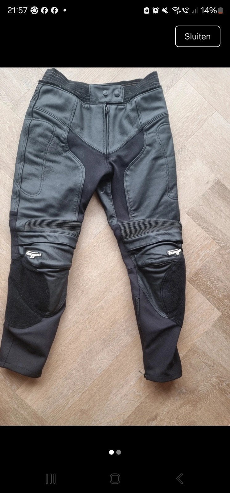 Motorbroek maat 38 (valt als 36) - Z.G.A.N., Motoren, Kleding | Motorkleding, Ophalen of Verzenden