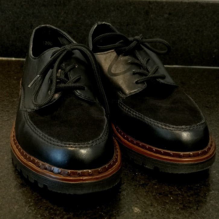 Zgan Zwarte Schoenen - Maat 37 - Rieker, Schoenen met lage hakken, Zwart, Ophalen of Verzenden, Zo goed als nieuw