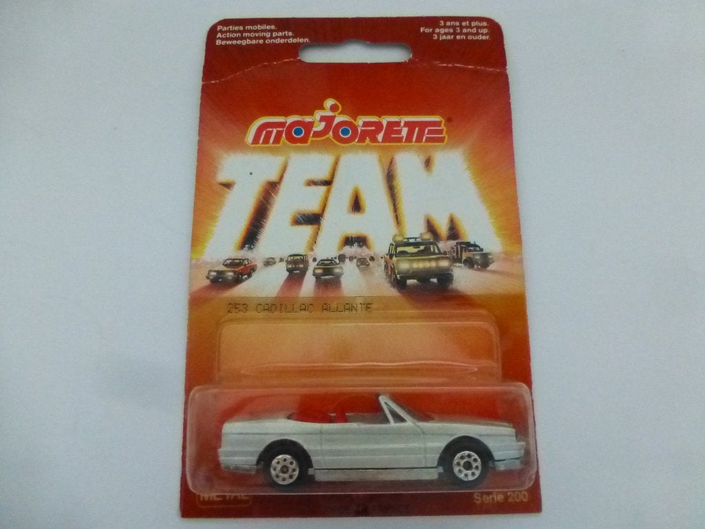 Majorette Cadillac Allante cabrio zilvergrijs, Ophalen of Verzenden, Nieuw, Auto