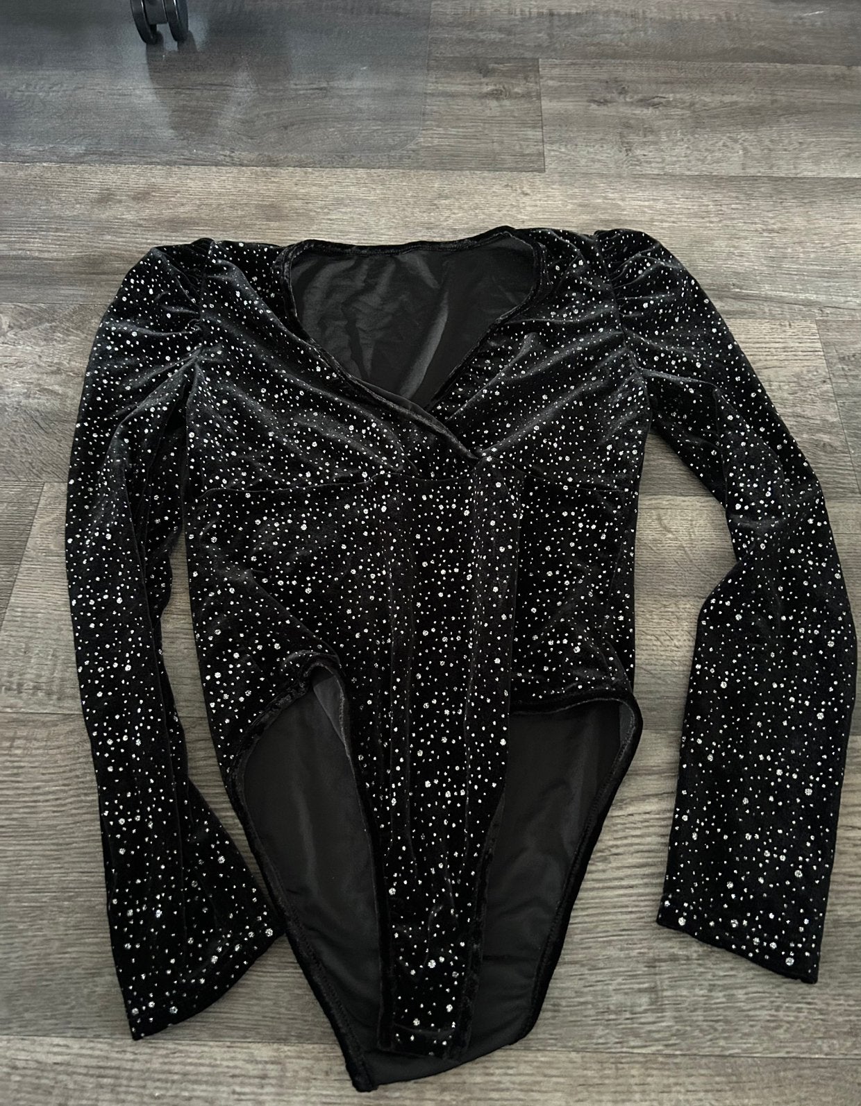 Shein body zwart glitter, maat L, Zwart, Maat 42/44 (L), Nieuw, Ophalen of Verzenden