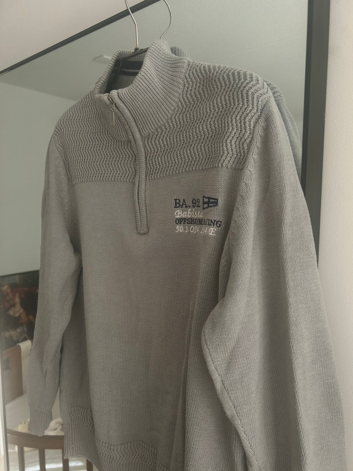 Trui rits grijs, Kleding | Heren, Verzenden, Zo goed als nieuw, Maat 48/50 (M), Grijs