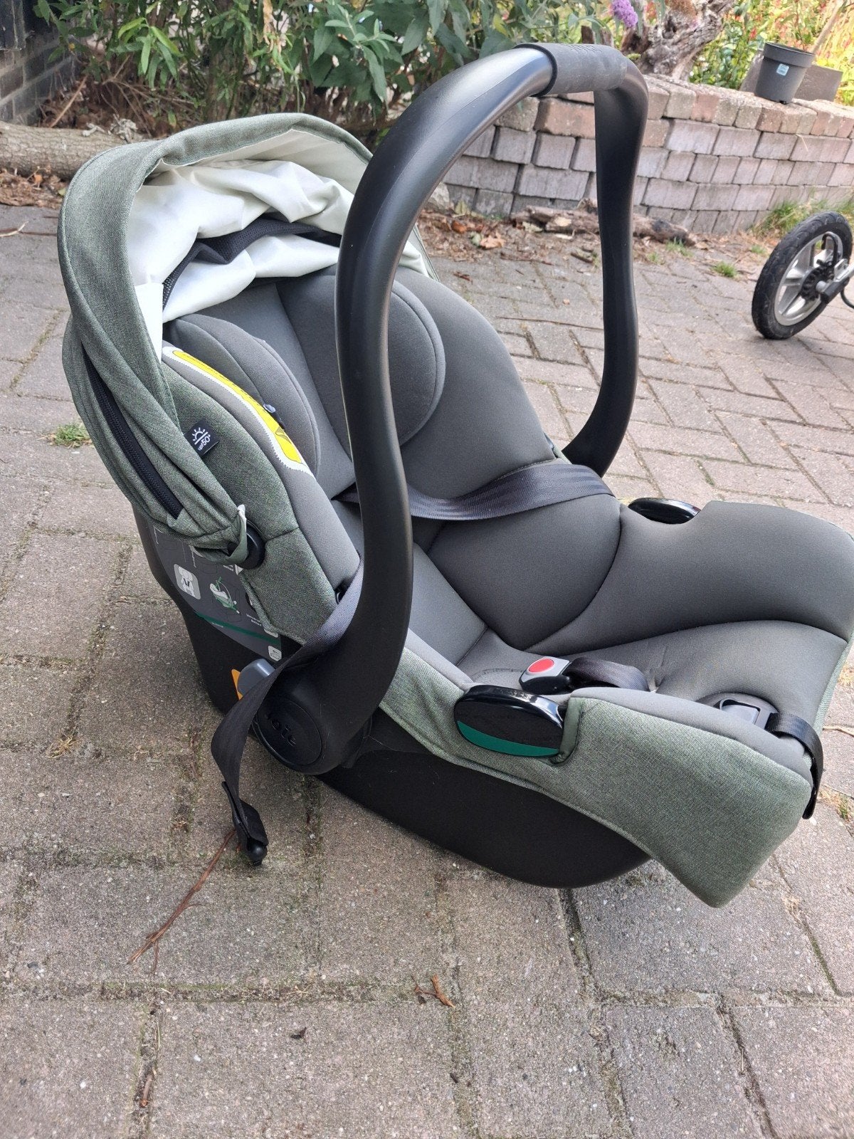Joie i-Gemm 3 autostoel met newborn inzetstuk, 0 t/m 13 kg, Ophalen, Overige merken, Gebruikt