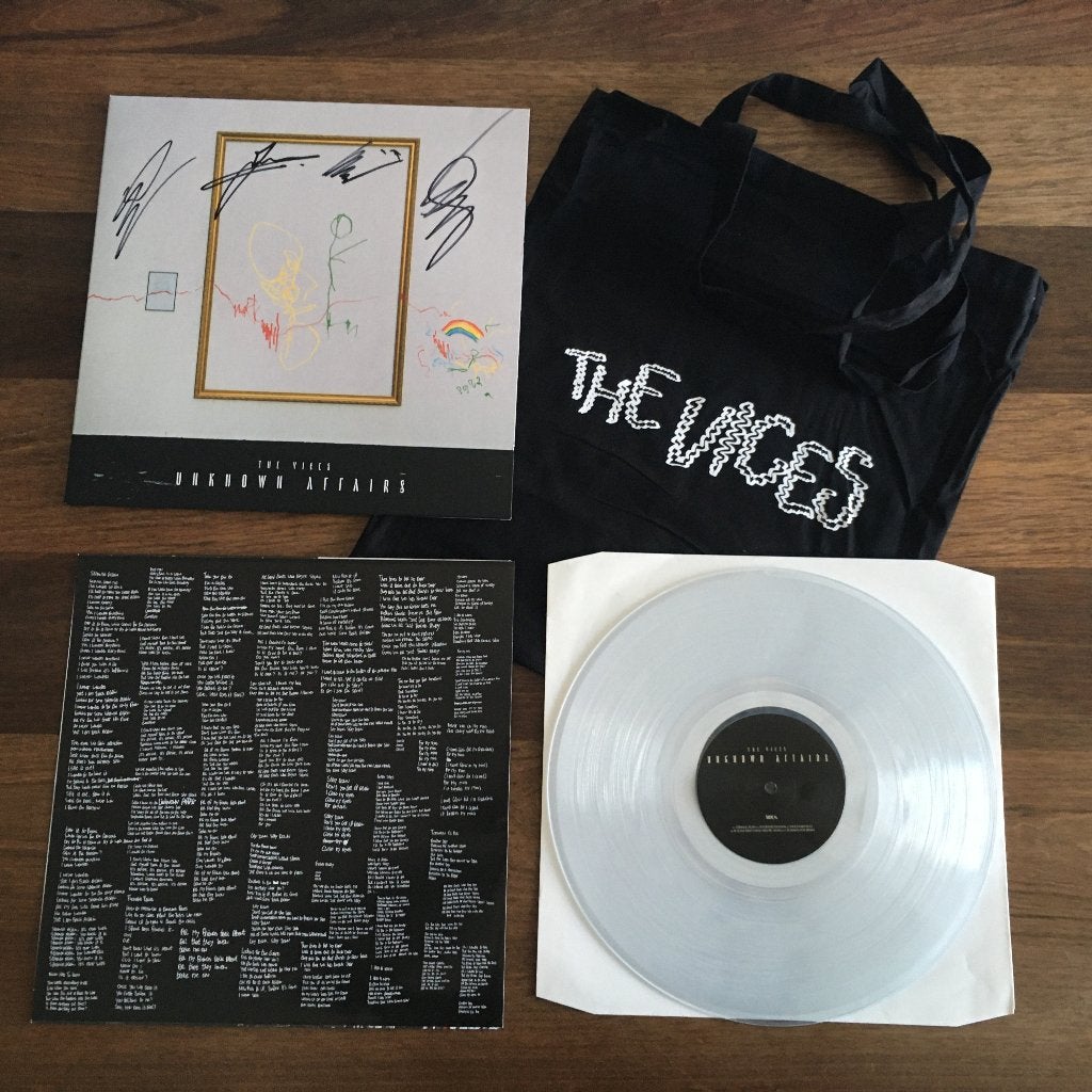 Vinyl LP +Totebag The Vices Unknown Affairs GESIGNEERD CLEAR, Limited edition, 2020 tot heden, Ophalen of Verzenden, 12 inch