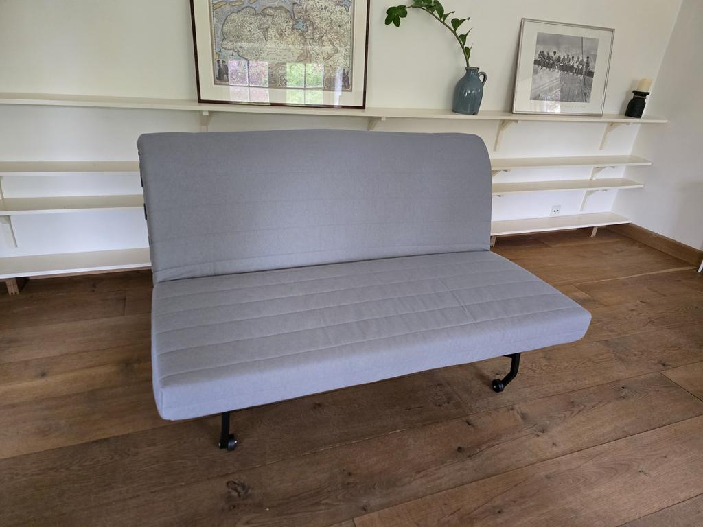 IKEA LYCKSELE LÖVÅS slaapbank/bedbank, grijs, Ophalen, Gebruikt, 140 cm, Twijfelaar
