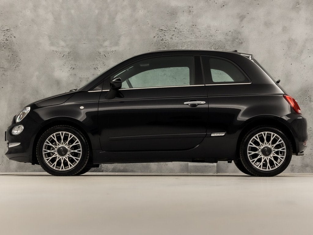 Fiat 500 1.0 Hybrid Lounge Sport (PANORAMADAK, VIRTUAL COCKP, Auto's, Fiat, Voorwielaandrijving, 12 maanden, Zwart, Leder